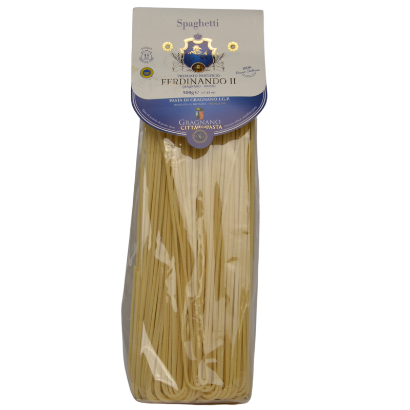 Spaghetti del premiato pastificio Ferdinando II di Gragnano IGP