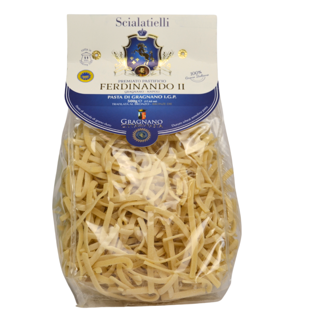 Scialatielli del premiato pastificio Ferdinando II di Gragnano IGP