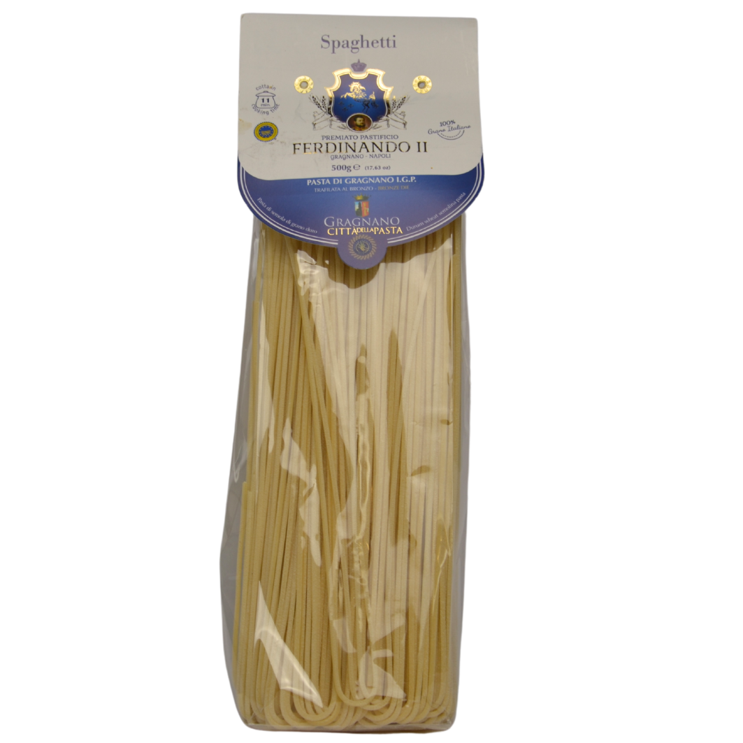 Spaghetti del premiato pastificio Ferdinando II di Gragnano IGP